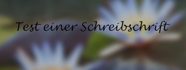 Schreibschrift Animation